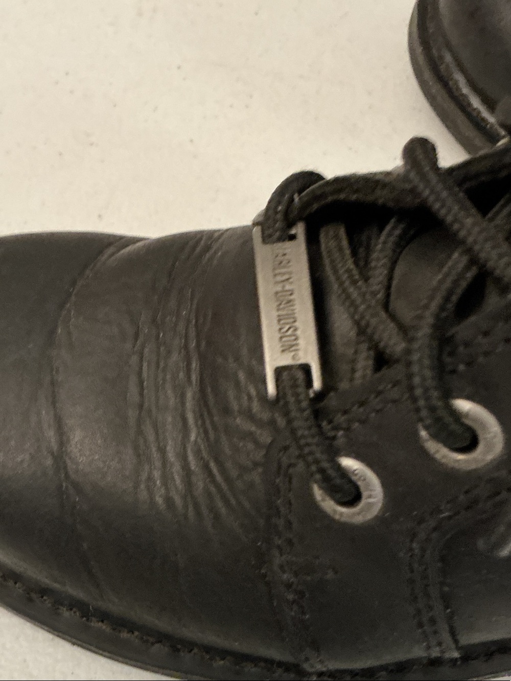 Harley-Davidson Women's Black Lace-Up Moto Boots - Picture 5 of 7